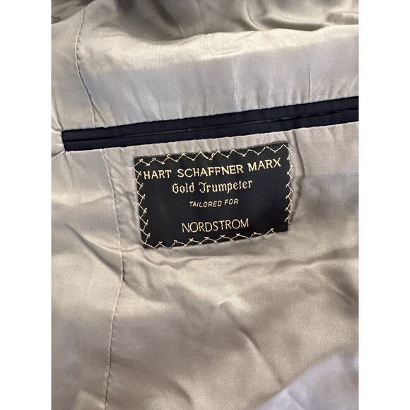Hart Schaffner Marx for Nordstrom - Gold Trumpeter Sports Jacket in Navy Blue - Picture 2 of 3